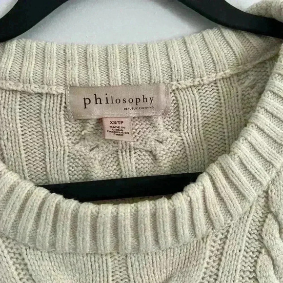 Philosophy cream sweater - Picture 4 of 5